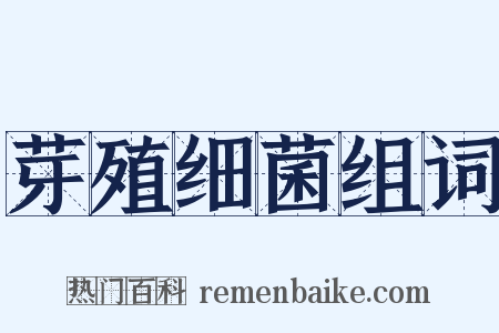 芽殖细菌组词是什么意思的图片